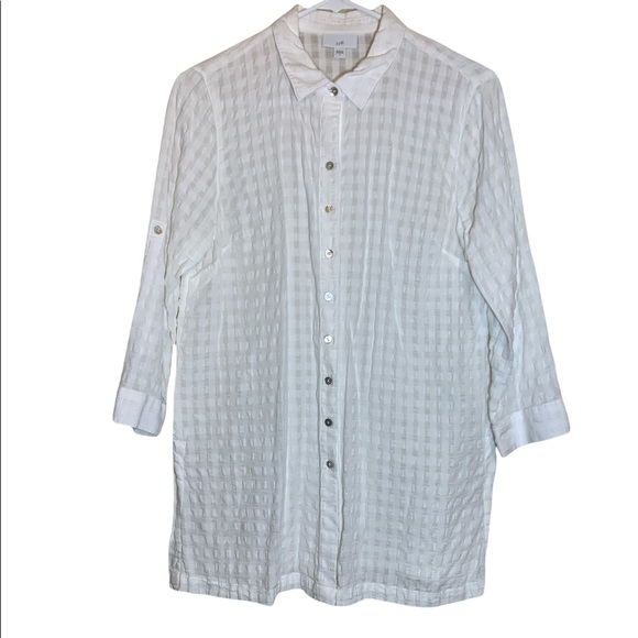 J. Jill Textured Linen Shirt - Picture 1 of 5